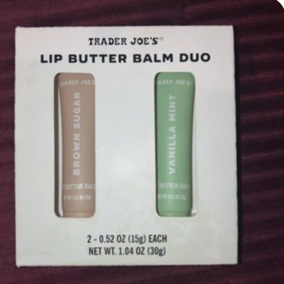 Trader Joe’s Lip Butter Balm Duo Vanilla Mint & Brown Sugar Gift Set - Picture 3 of 3